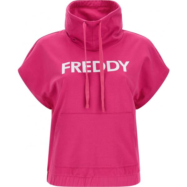 felpe Freddy rosa con stampe