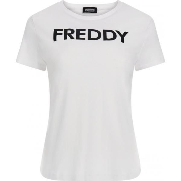 t-shirt Freddy bianco con stampe