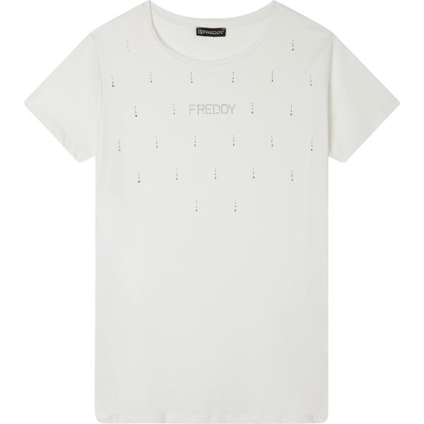 t-shirt Freddy bianco
