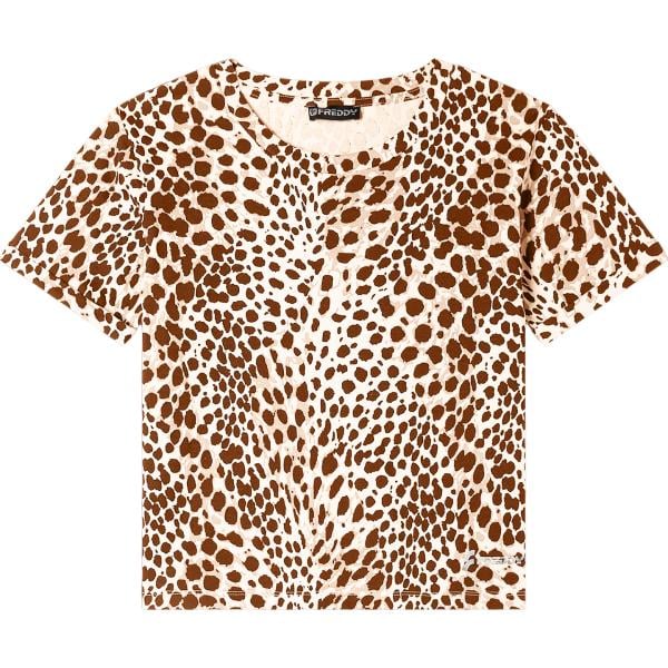 t-shirt Freddy marrone animalier