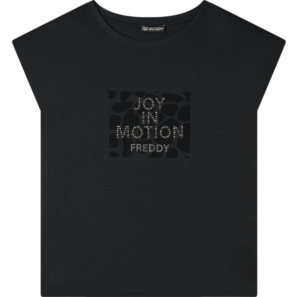 t-shirt Freddy nero con stampe
