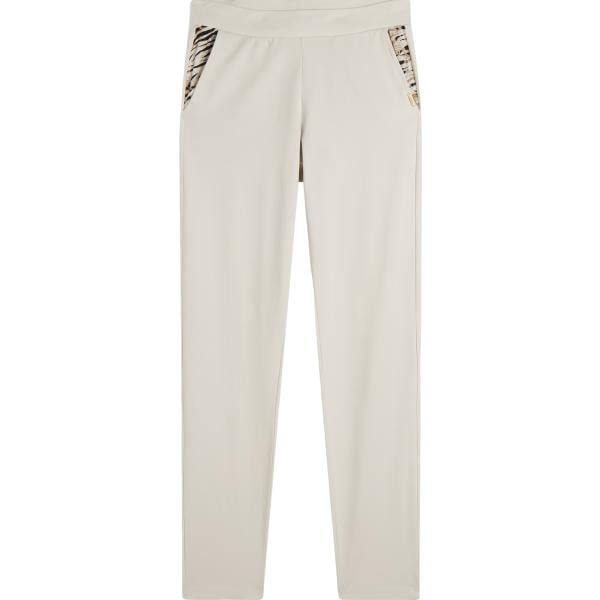 pantaloni Freddy bianco animalier