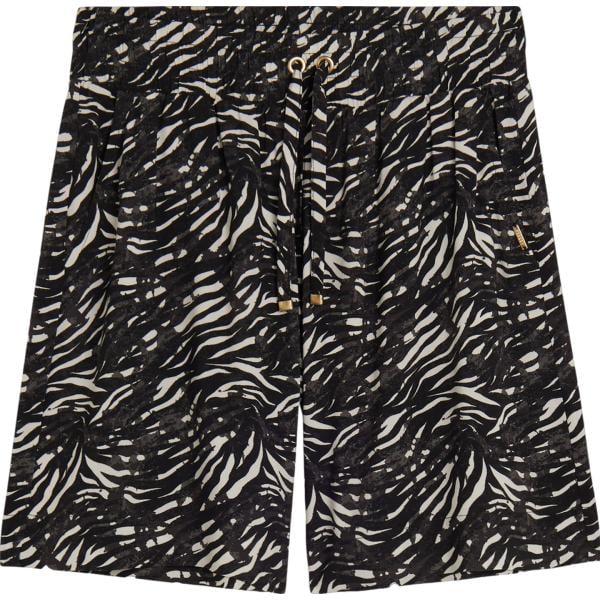 bermuda Freddy nero animalier