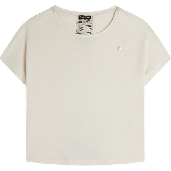 t-shirt Freddy bianco con stampe