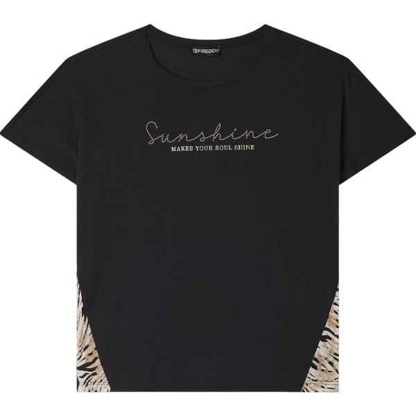 t-shirt Freddy nero con stampe