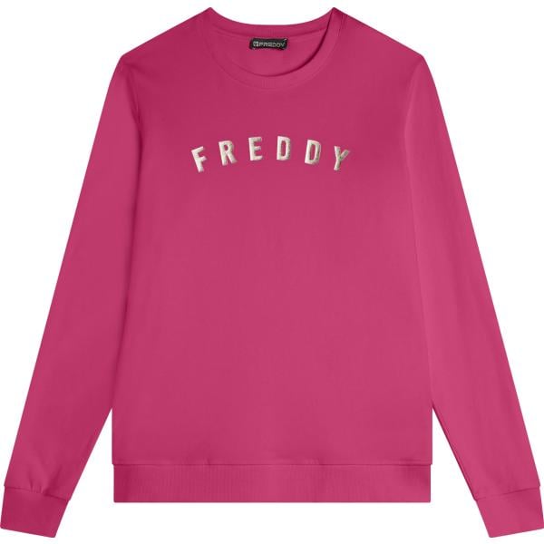 felpe Freddy rosa con stampe