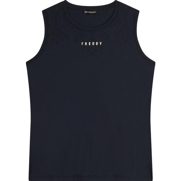 top sportivi Freddy blu a fiori