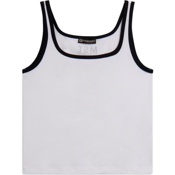 canottiere Freddy grigio con stampe