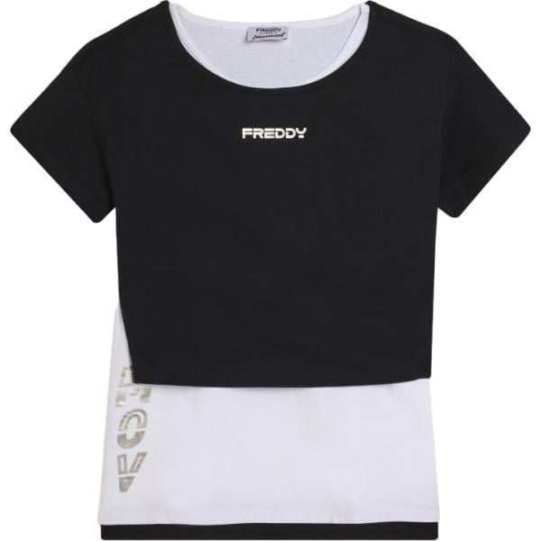 t-shirt Freddy nero con stampe