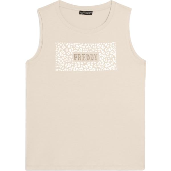 top Freddy marrone animalier