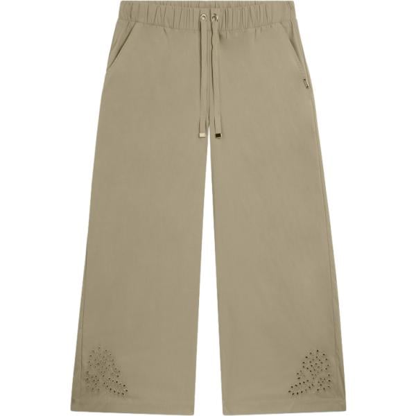 pantaloni Freddy marrone a fiori