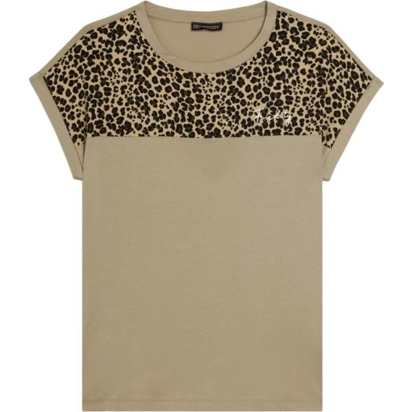 t-shirt Freddy marrone animalier