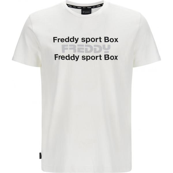 t-shirt Freddy bianco con stampe