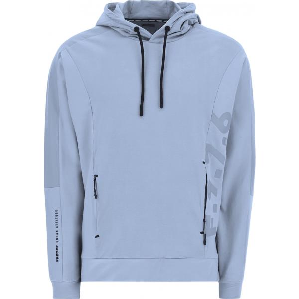 felpe con cappuccio Freddy blu con stampe