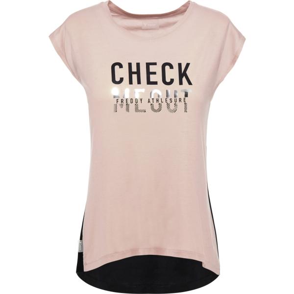 t-shirt Freddy marrone con stampe
