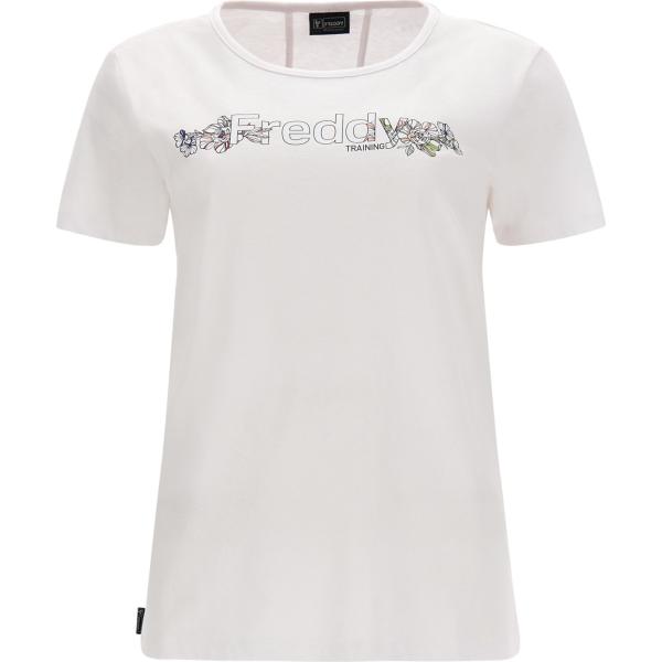 t-shirt Freddy bianco con stampe