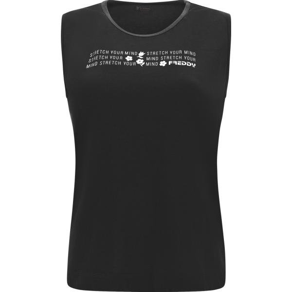 canottiere Freddy nero con stampe