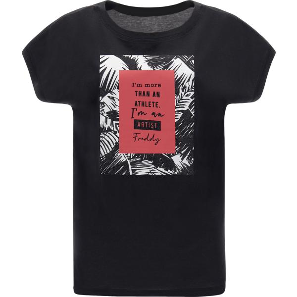 t-shirt Freddy nero con stampe