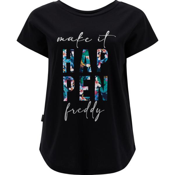 t-shirt Freddy nero con stampe
