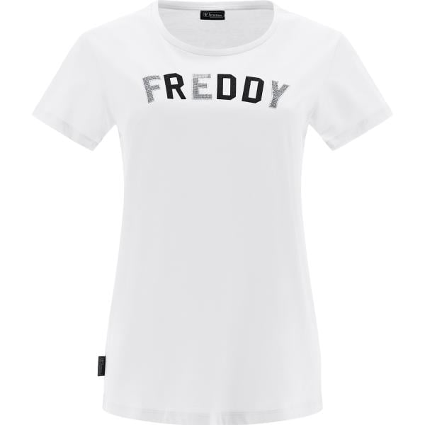 t-shirt Freddy bianco con stampe