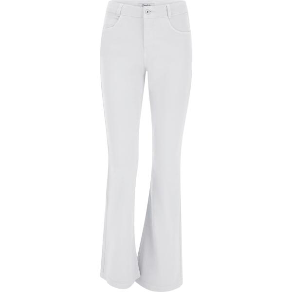 jeans a zampa Freddy bianco