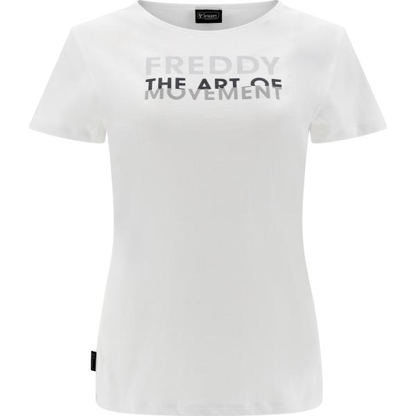 t-shirt Freddy bianco con stampe