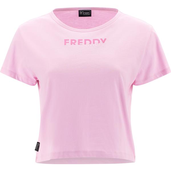 t-shirt Freddy rosa con stampe