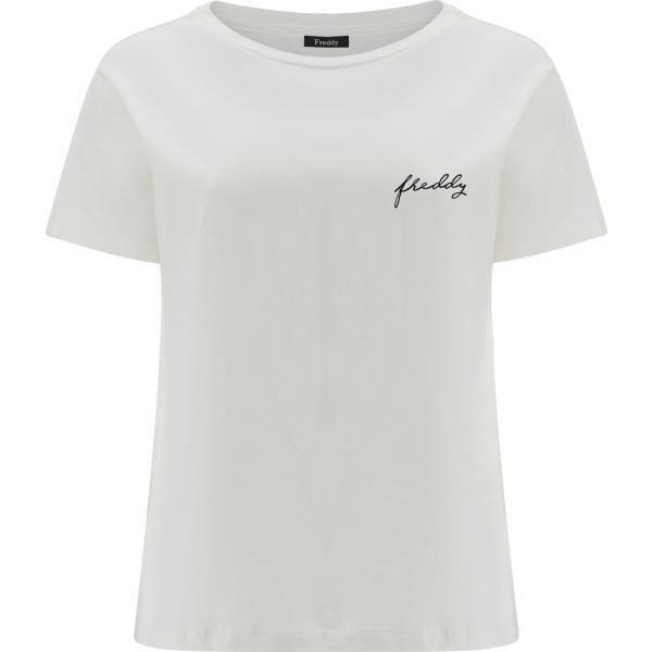 t-shirt Freddy bianco con stampe