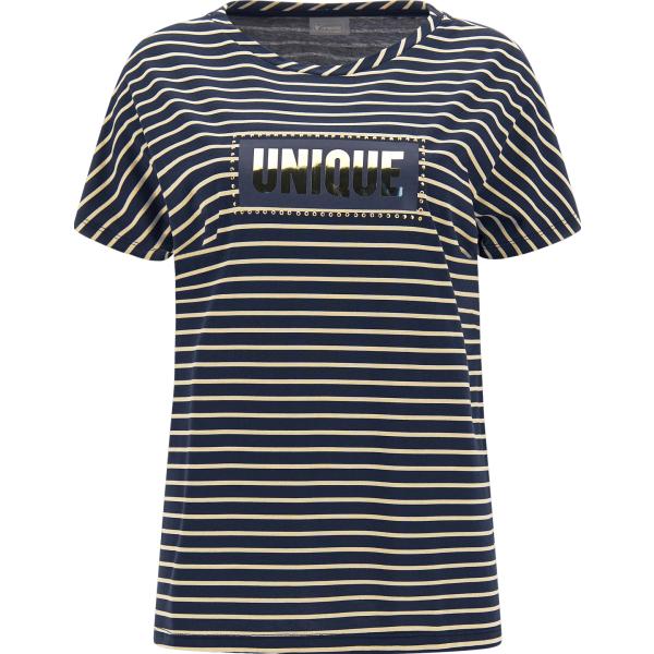 t-shirt Freddy blu a righe