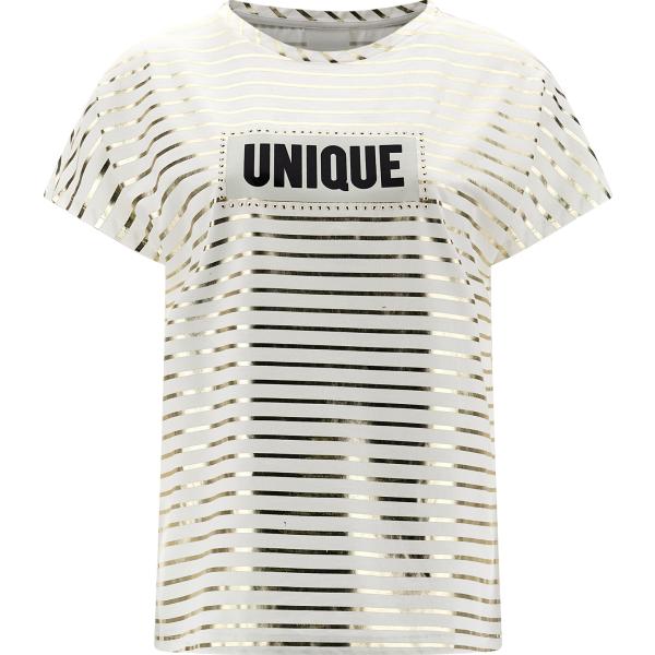 t-shirt Freddy bianco a righe