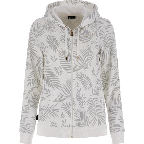 felpe con cappuccio Freddy bianco con stampe