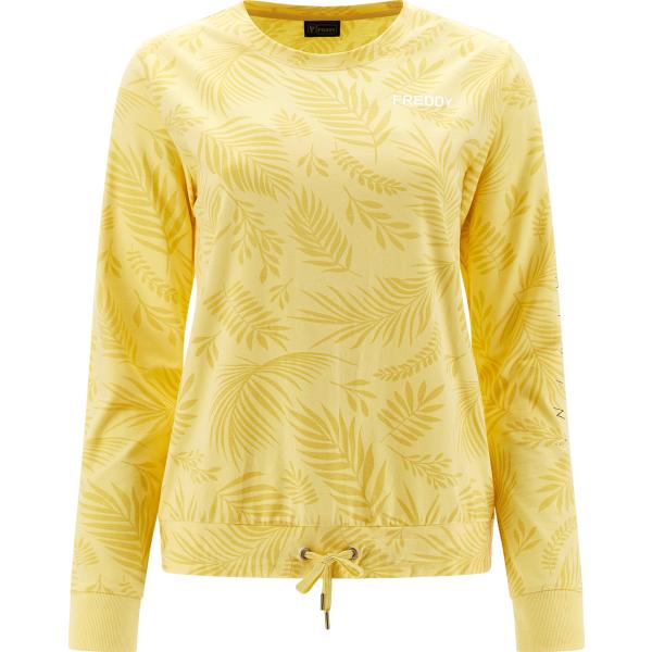 felpe Freddy giallo a fiori