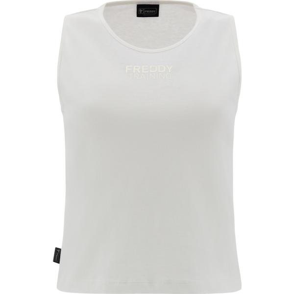 top Freddy bianco con stampe