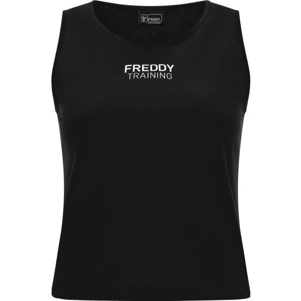 top Freddy nero con stampe