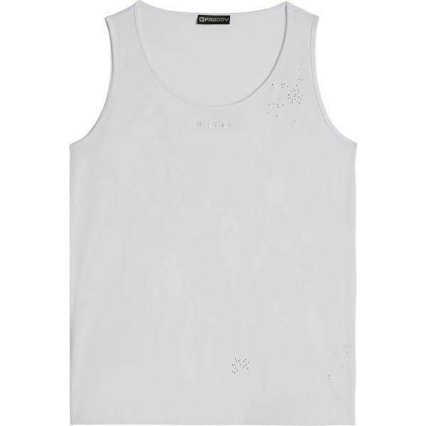 canottiere Freddy bianco con stampe