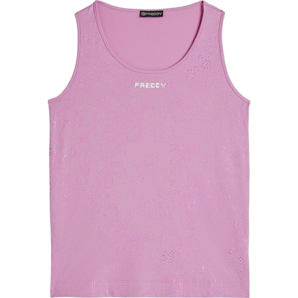 canottiere Freddy rosa con stampe