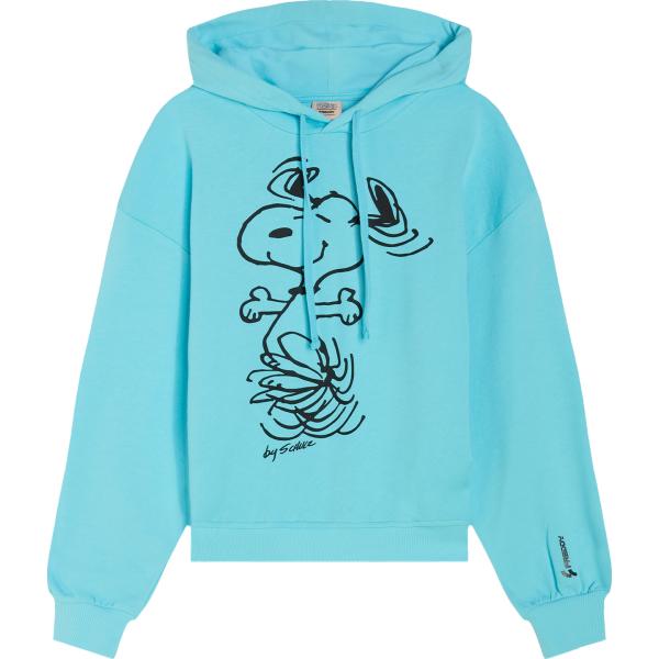 felpe con cappuccio Freddy blu con stampe