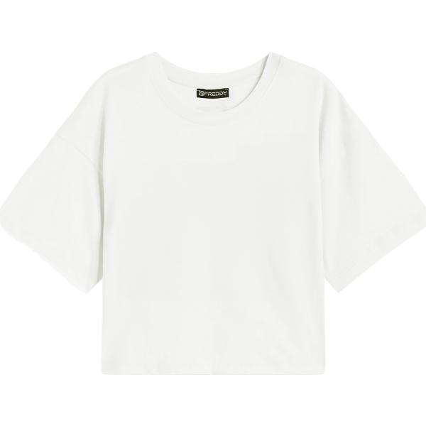 t-shirt Freddy bianco con stampe