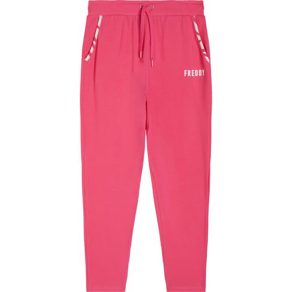 pantaloni sportivi Freddy rosa animalier