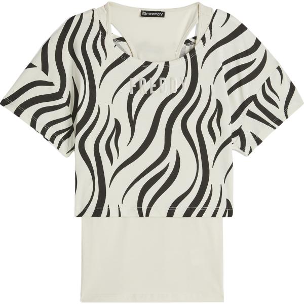 canottiere Freddy grigio animalier