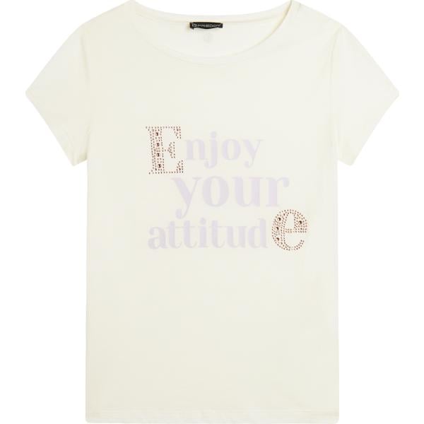 t-shirt Freddy bianco con stampe