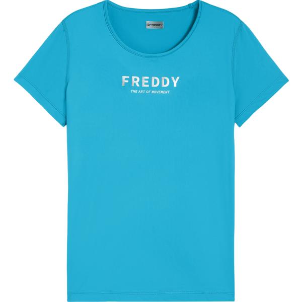 t-shirt sportive Freddy blu con stampe