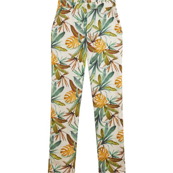 pantaloni Freddy bianco a fiori