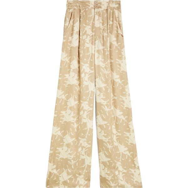 pantaloni culotte Freddy marrone con stampe