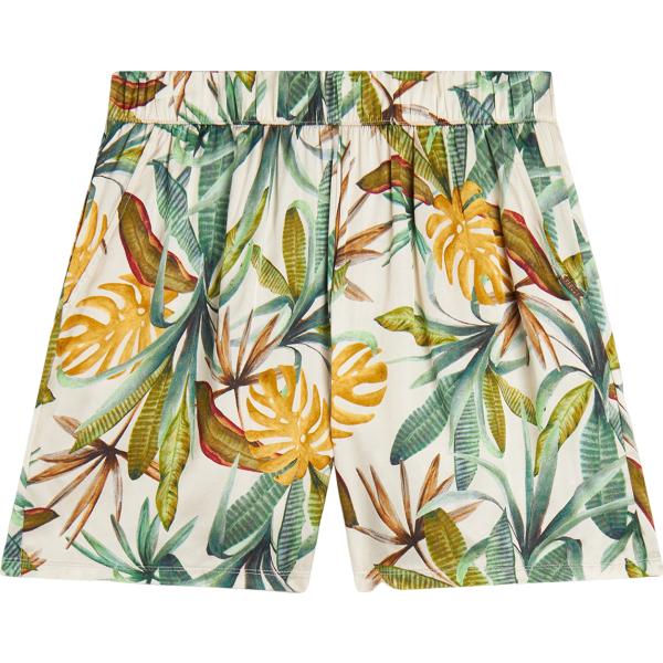 pantaloni Freddy bianco a fiori
