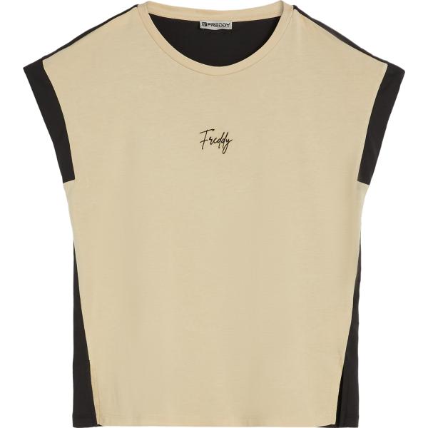 t-shirt Freddy marrone