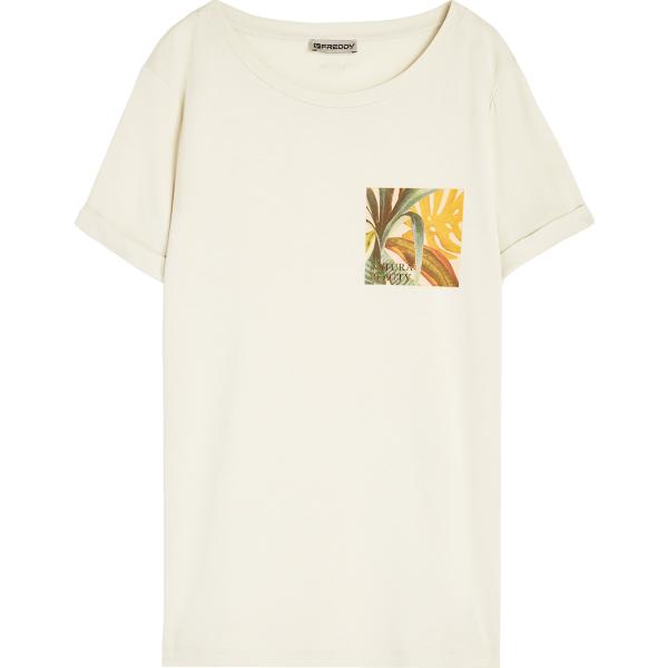 t-shirt Freddy giallo a fiori