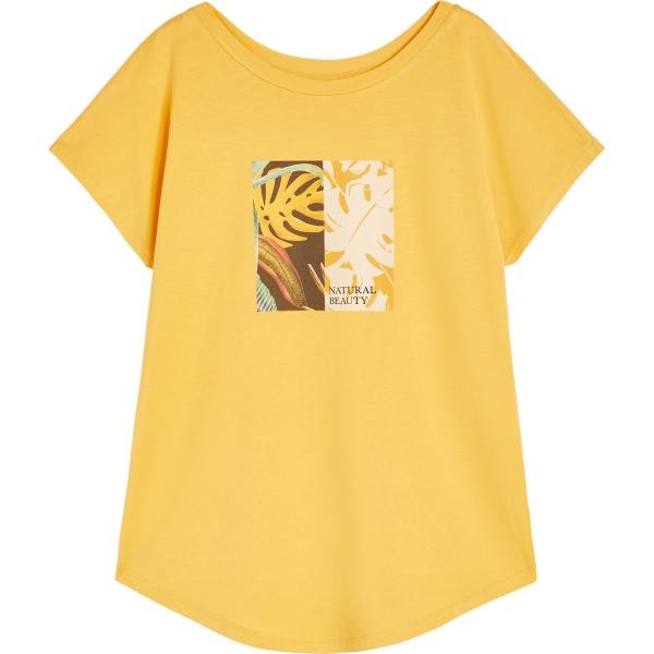 t-shirt Freddy arancione a fiori