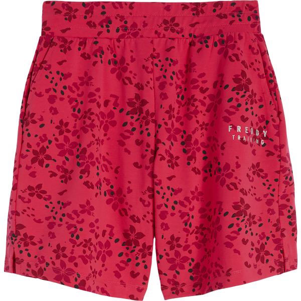 pantaloni corti Freddy rosa con stampe
