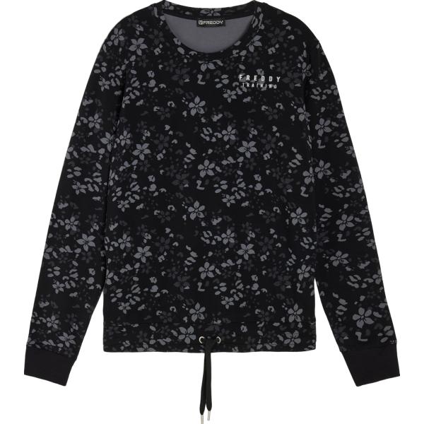 felpe Freddy nero a fiori